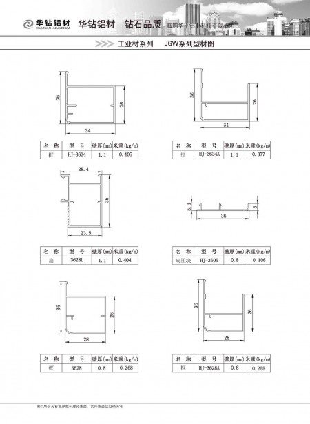 JGW系列型材圖